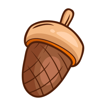 cartoon acorn png